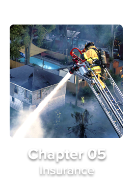 Chapter Select Insurance Unhovered Firefighter putting out a fire: Insurance