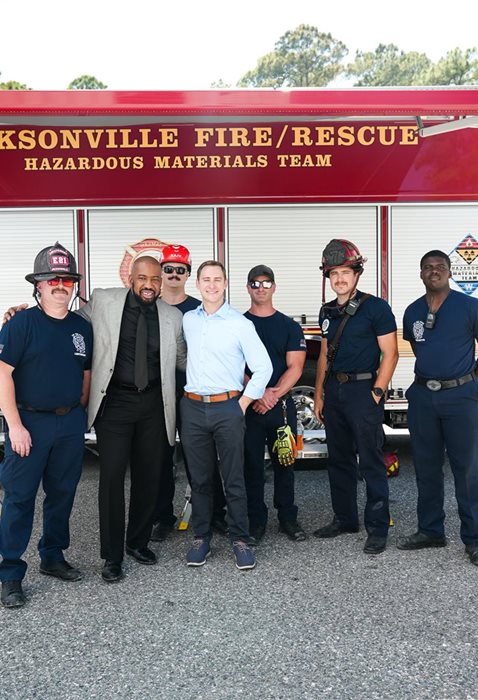 Photo of class participants and city council member participants