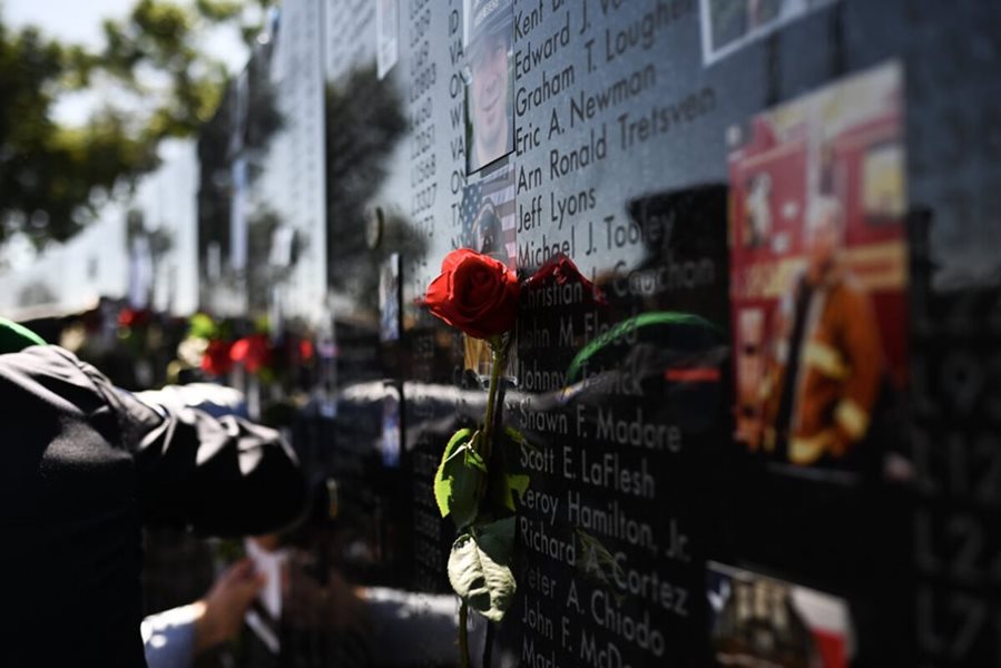 Photo of Fallen Firefighter Memorial Wall