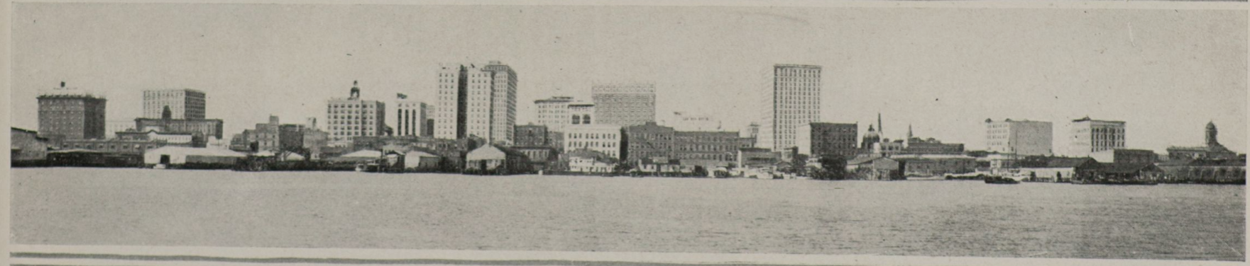 Panoramic of old downtown Jacksonville