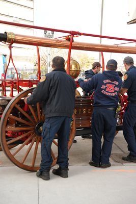 JFRD crews unload historic pumper